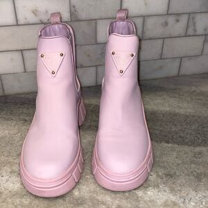 Guess pink boots